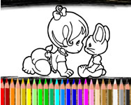 nevelde - Baby girl coloring